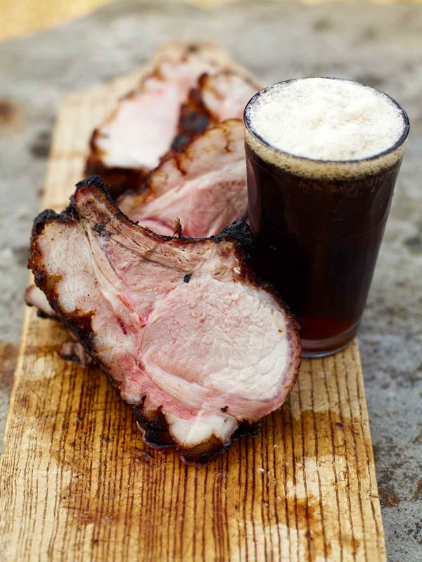 Spice-glazed grilled boneless pork loin