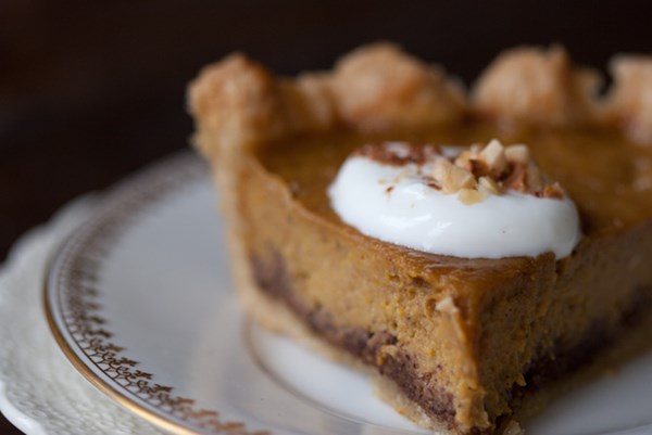 Spice-kissed pumpkin pie
