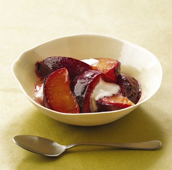 Spice-laquered plum