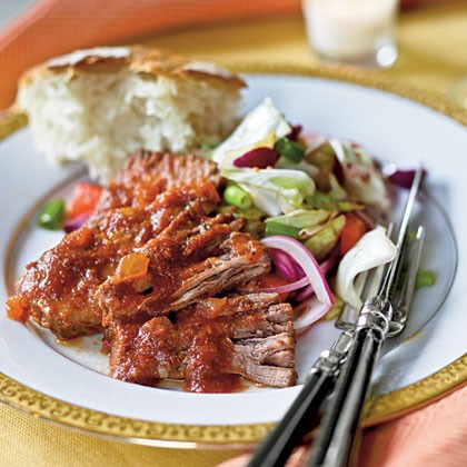 Spice-rubbed braised beef