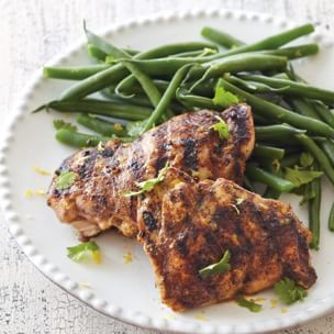 Spice-rubbed grilled chicken