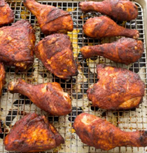 Spice-rubbed picnic chicken