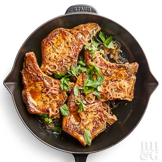 Spice-rubbed pork chops