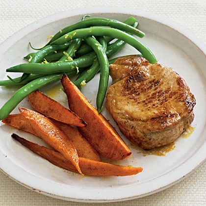 Spice-rubbed pork chops