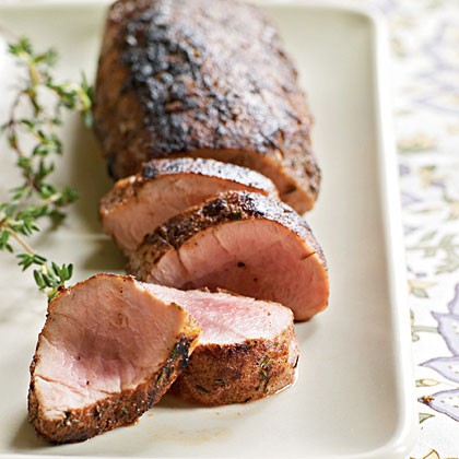 Spice-rubbed pork tenderloin