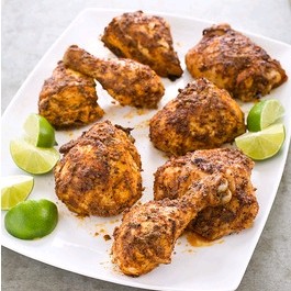 Spice-rubbed roast chicken parts