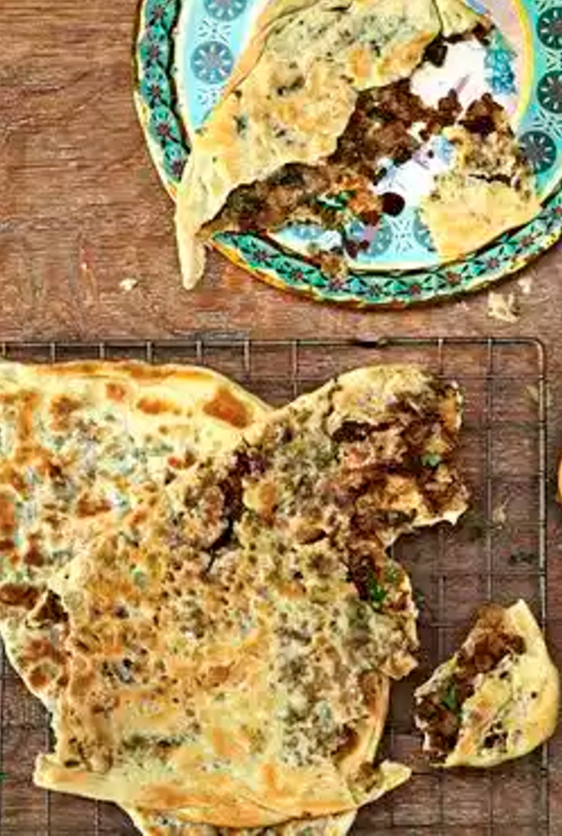 Spiced almond and lamb flatbreads