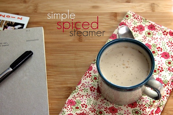 Spiced almond steamer