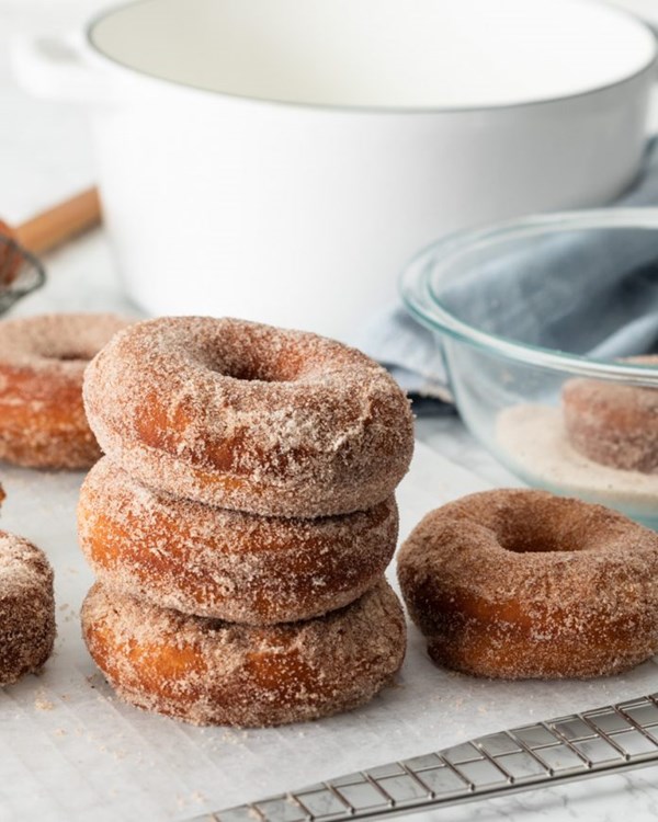 Spiced apple cider doughnuts