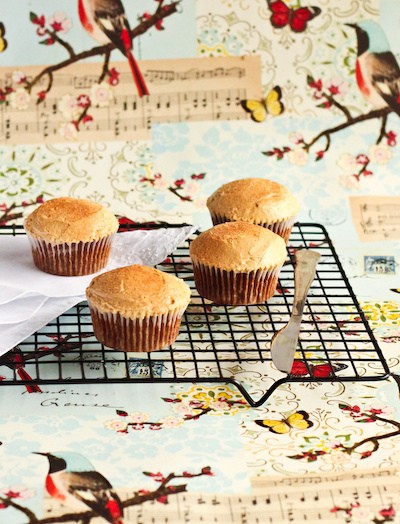 Spiced apple cupcakes with maple buttercream