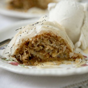 Spiced apple strudel