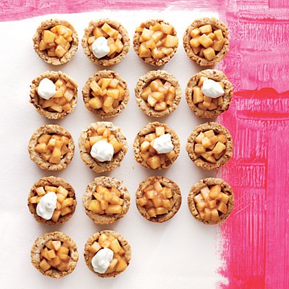 Spiced apple two-bite tarts