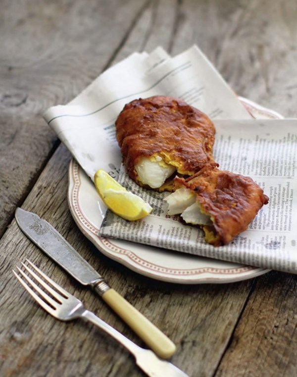 Spiced battered fish