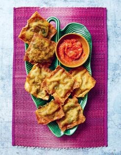 Spiced beef martabak (Martabak)