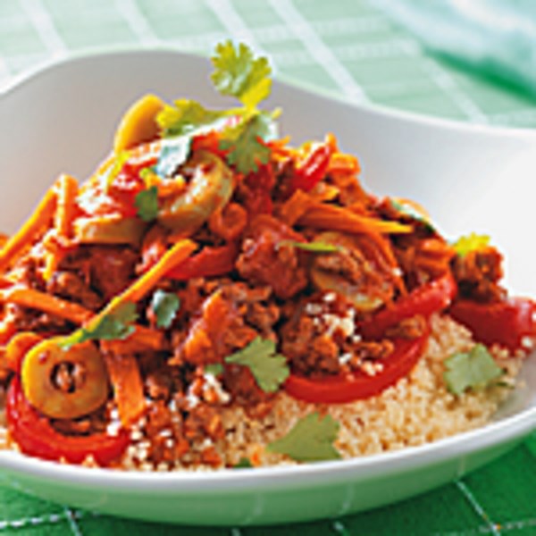 Spiced beef skillet dinner