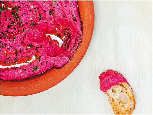 Spiced beet yogurt