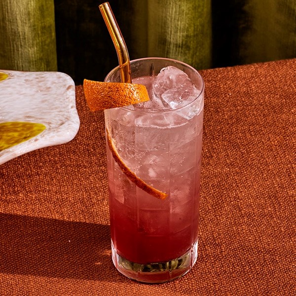 Spiced blood orange shrub