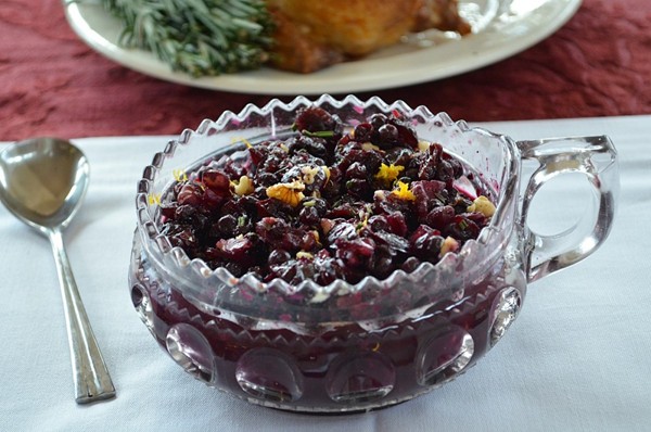 Spiced blueberry-balsamic compote