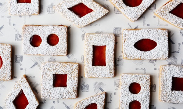 Spiced brown butter Linzer cookies