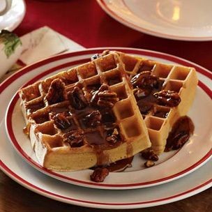 Spiced brown sugar waffles