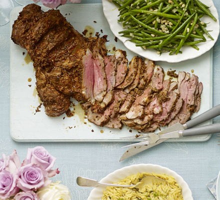 Spiced butterflied lamb