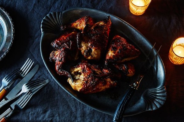 Spiced buttermilk roast chicken