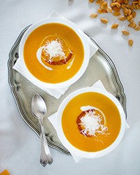 Spiced butternut squash soup
