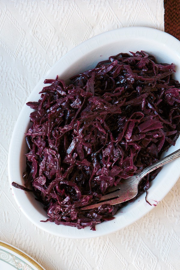 Spiced cabbage with blueberries (Kryddað rauðkál með bláberjum)