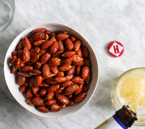 Spiced candied almonds