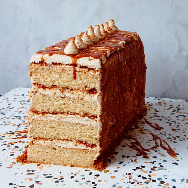 Spiced caramel layer cake