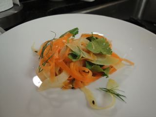 Spiced carrot fennel tangle