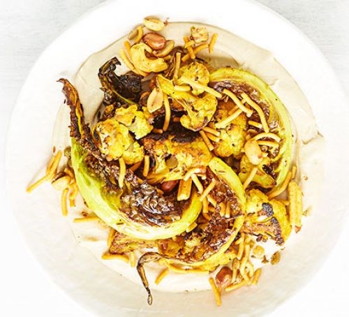 Spiced cauliflower hummus