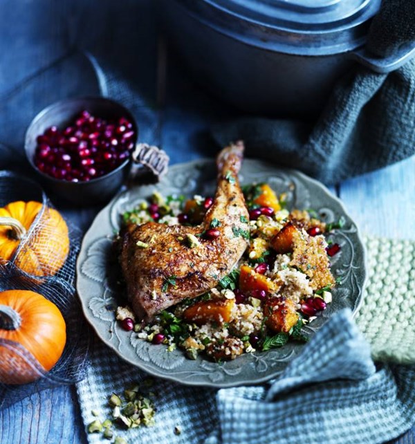 Spiced chicken butternut couscous