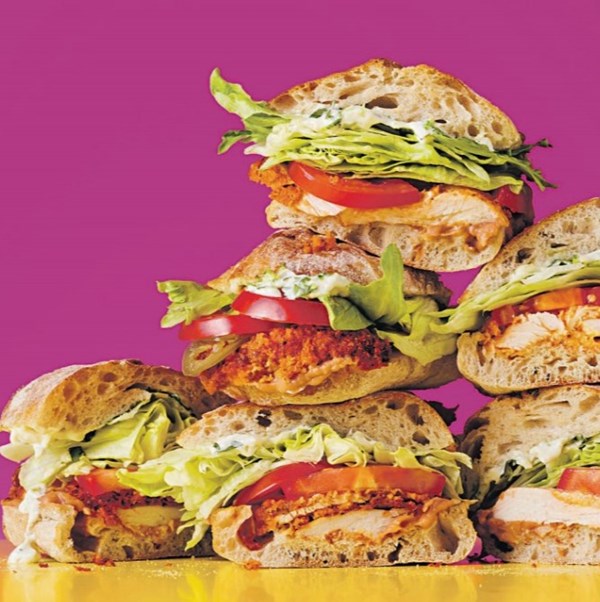 Spiced chicken 'torta'