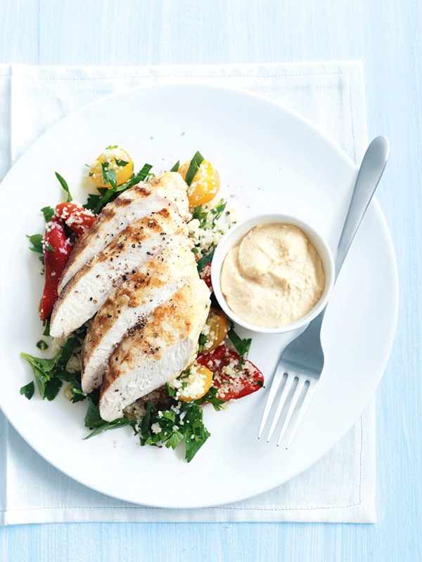 Spiced chicken with couscous