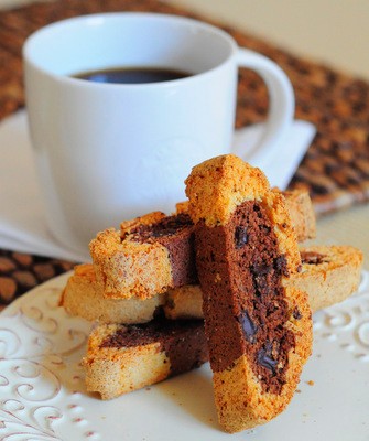 Spiced chocolate biscotti