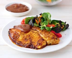Spiced cocoa-rubbed fish