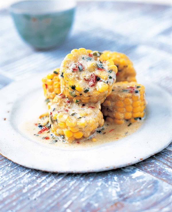 Spiced corn on the cob