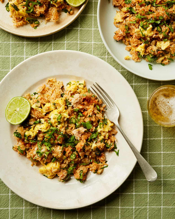 Spiced crab egg fried rice