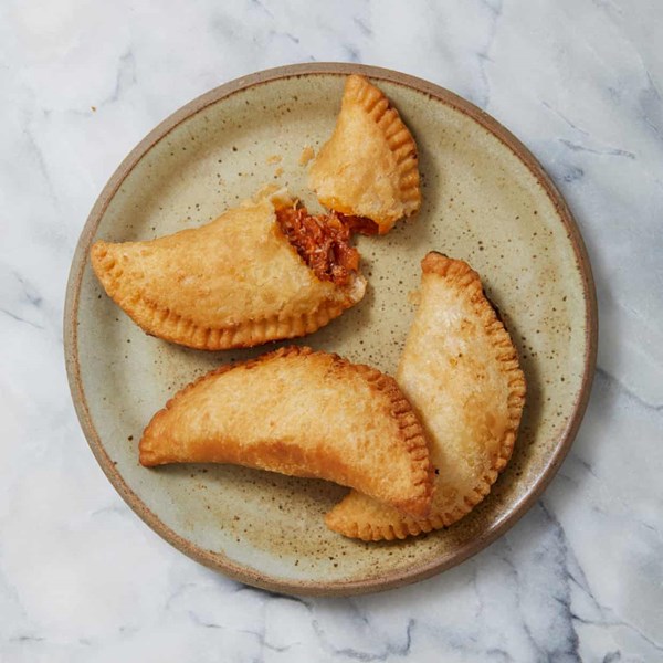 Spiced crab empanadillas