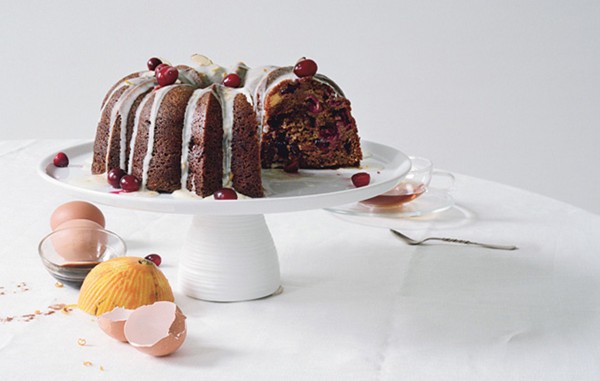 Spiced cranberry bundt cake