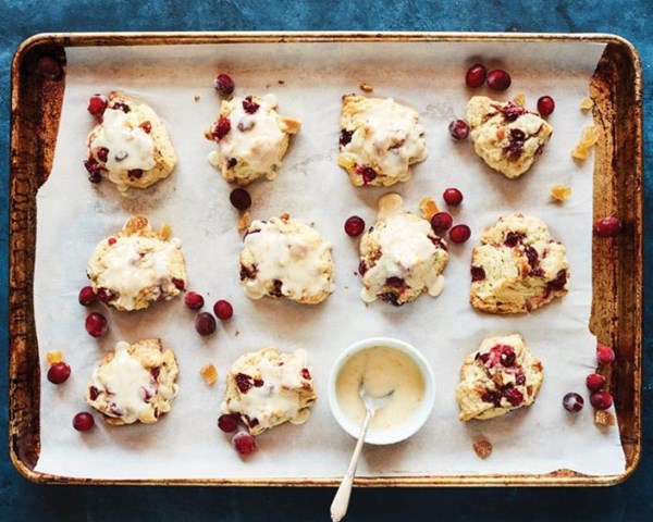 Spiced cranberry scones