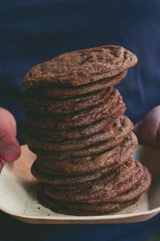 Spiced double chocolate cookies