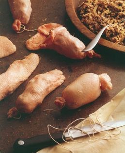 Spiced duck-neck sausages with celeriac, mustard and horseradish