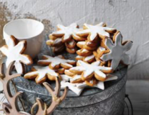Spiced eggnog cookies