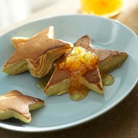 Spiced eggnog pancakes