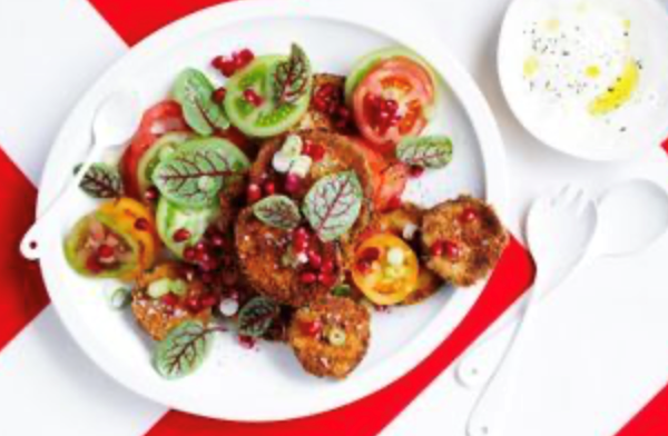 Spiced eggplant fritters