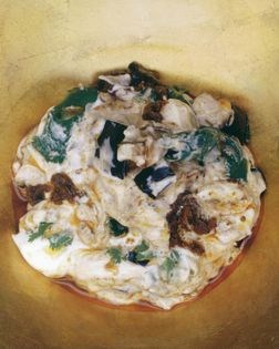 Spiced eggplant pickle and yoghurt salad