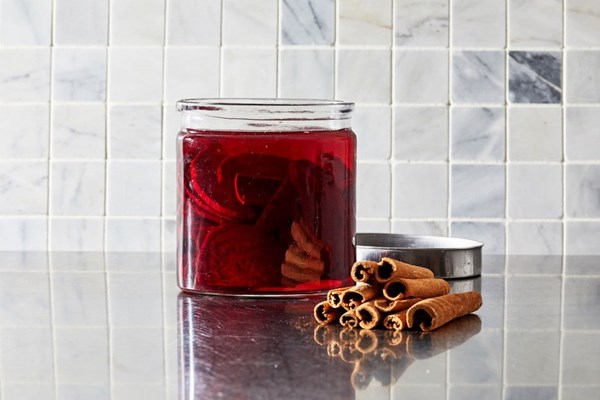 Spiced fermented beets