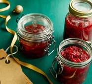 Spiced fig & plum chutney
